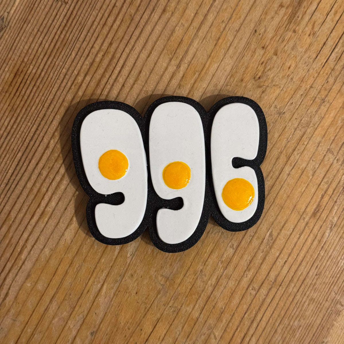 996 Fried Egg Grill Badge