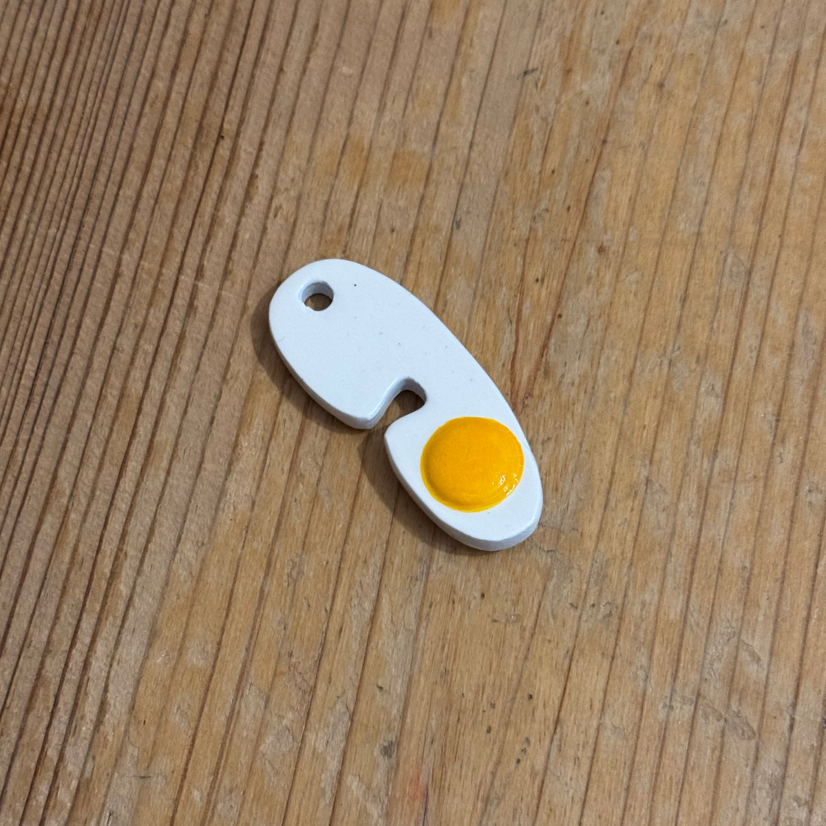 996 Fried Egg Keychain