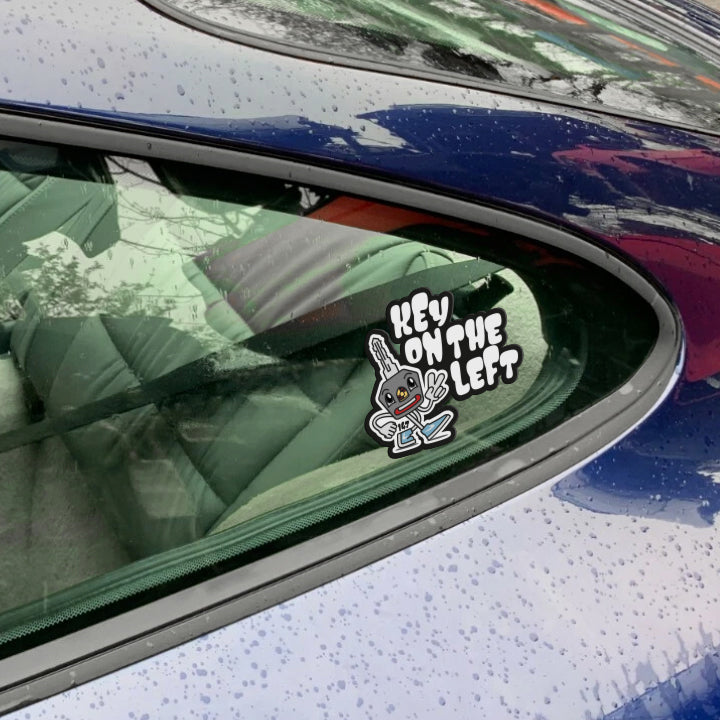 Sticker KEY ON THE LEFT Porsche 911, Cayenne und co