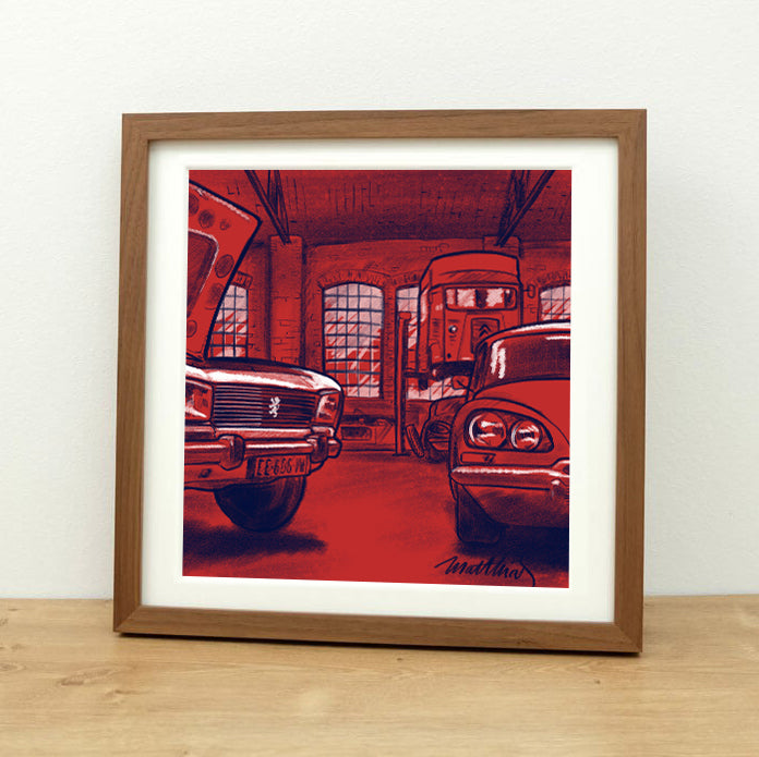 Print French Connection Citroën DS und Peugeot 503