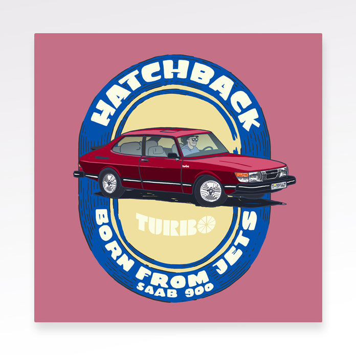 Print Saab 900 Hot Hatchback