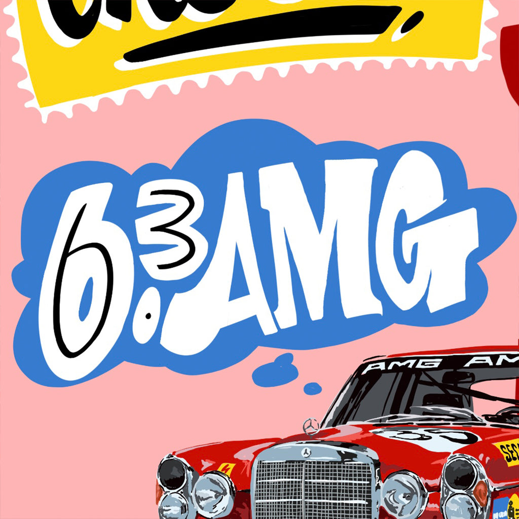 Print Mercedes-Benz Rote Sau - 300 SEL 6.3 AMG