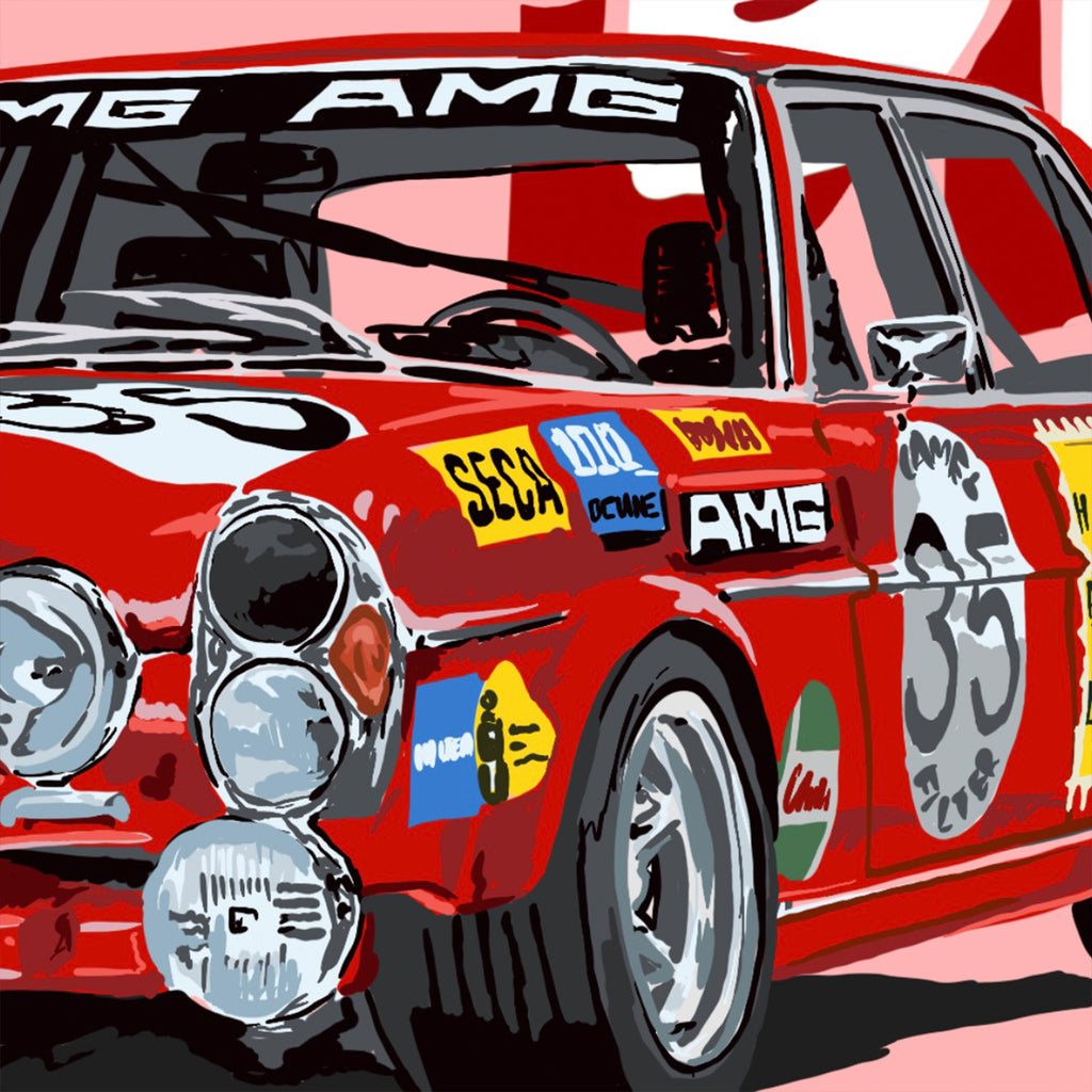 Print Mercedes-Benz Rote Sau - 300 SEL 6.3 AMG