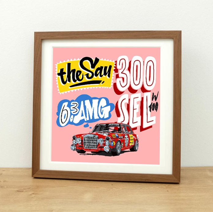 Print Mercedes-Benz Rote Sau - 300 SEL 6.3 AMG