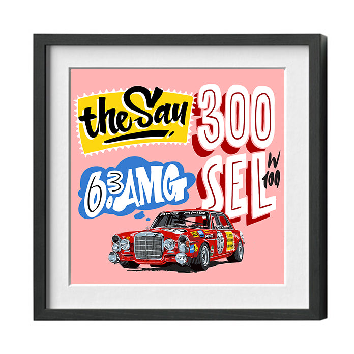 Print Mercedes-Benz Rote Sau - 300 SEL 6.3 AMG