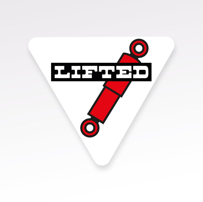 Sticker LIFTED als Hommage an KONI